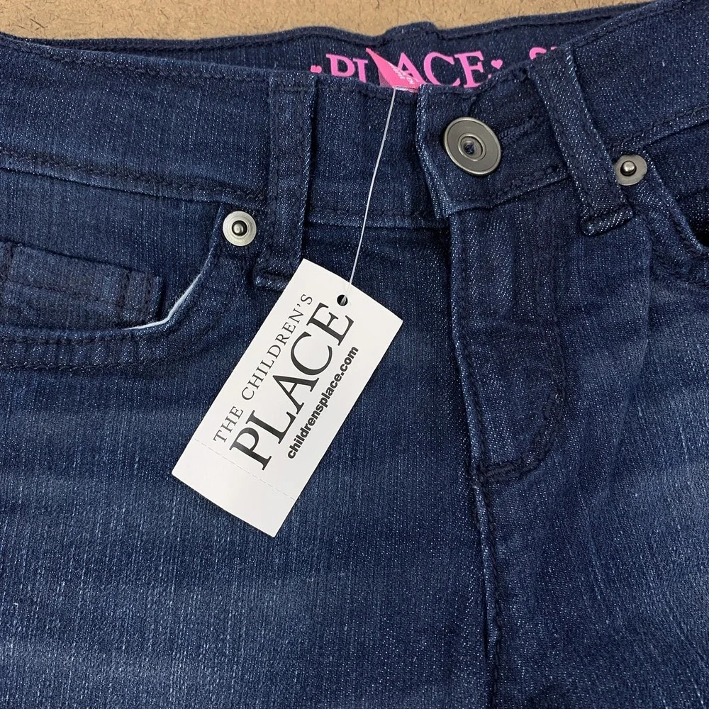 The Children's Place Girls Size 5 Dark Wash Basic Skinny Jeans NWT